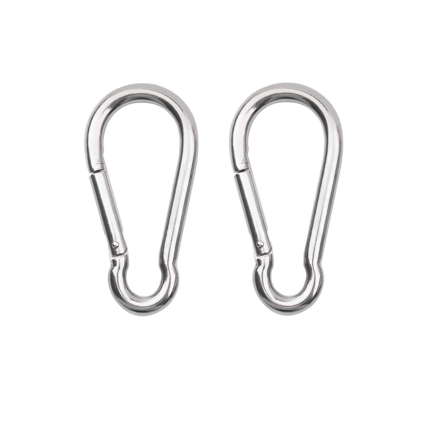 2 Pcs M5 Spring Snap Hook Carabiner