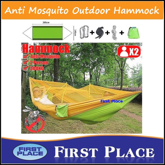 Ultra Light Outdoor Camping Hammock  With Mosquito Net