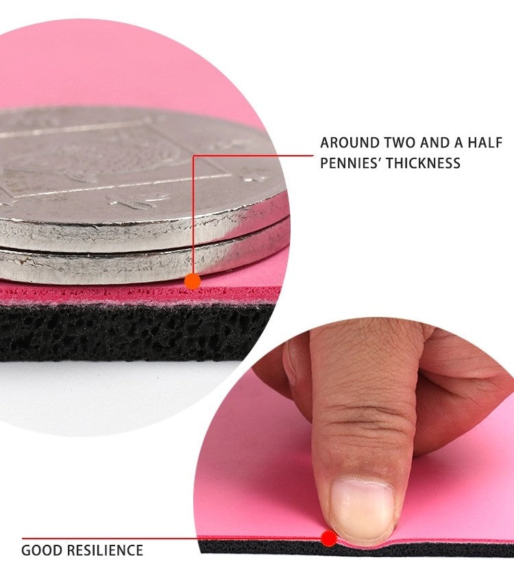 PU Rubber Yoga Mat with alignment line