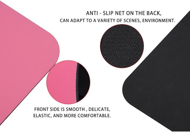 PU Rubber Yoga Mat with alignment line