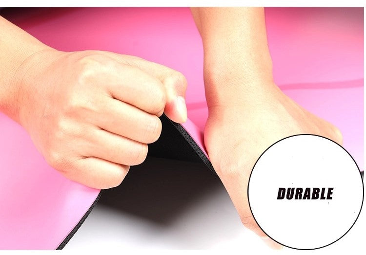 PU Rubber Yoga Mat with alignment line