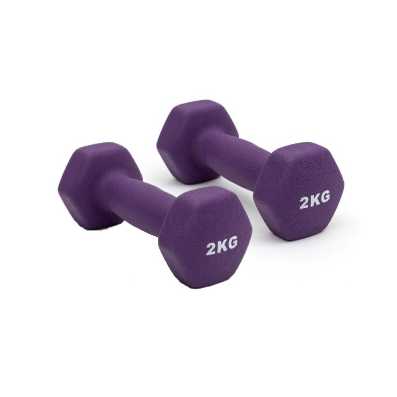 1Kg,1.5Kg,2Kg,2.5Kg,3Kg Neoprene coated Dumbbells Set