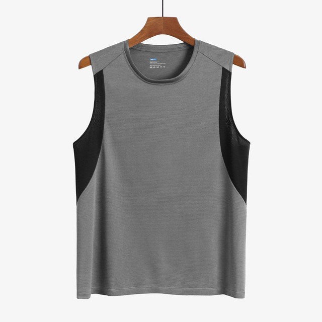 Quick-dry Sleeveless Men Shirt/ Sportswear/Gym training top