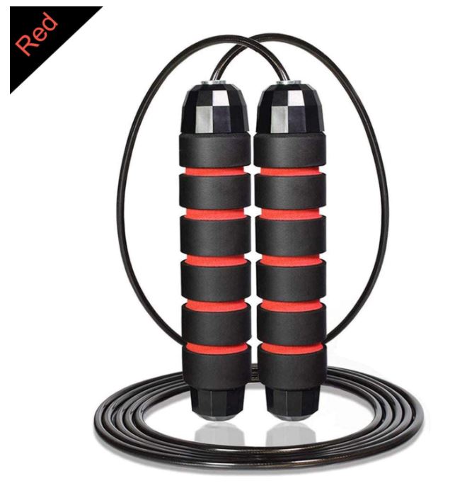 Tangle-Free Jump Rope/Skipping Rope  with Weight Bar