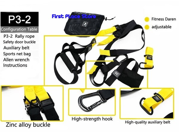 Hanging Suspension Training Strap/Resistance Belt Set P 3-2