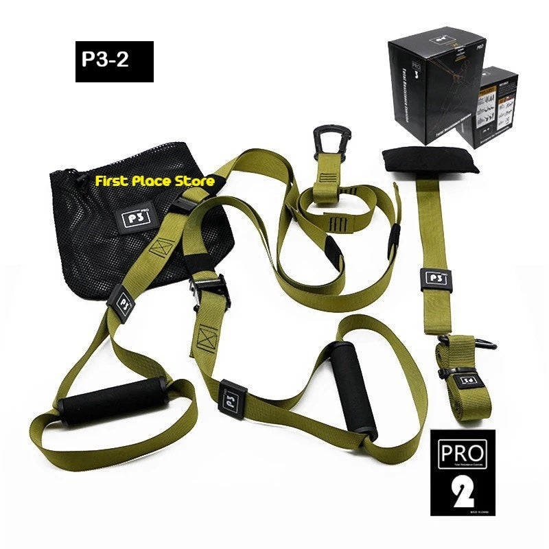 Hanging Suspension Training Strap/Resistance Belt Set P 3-2