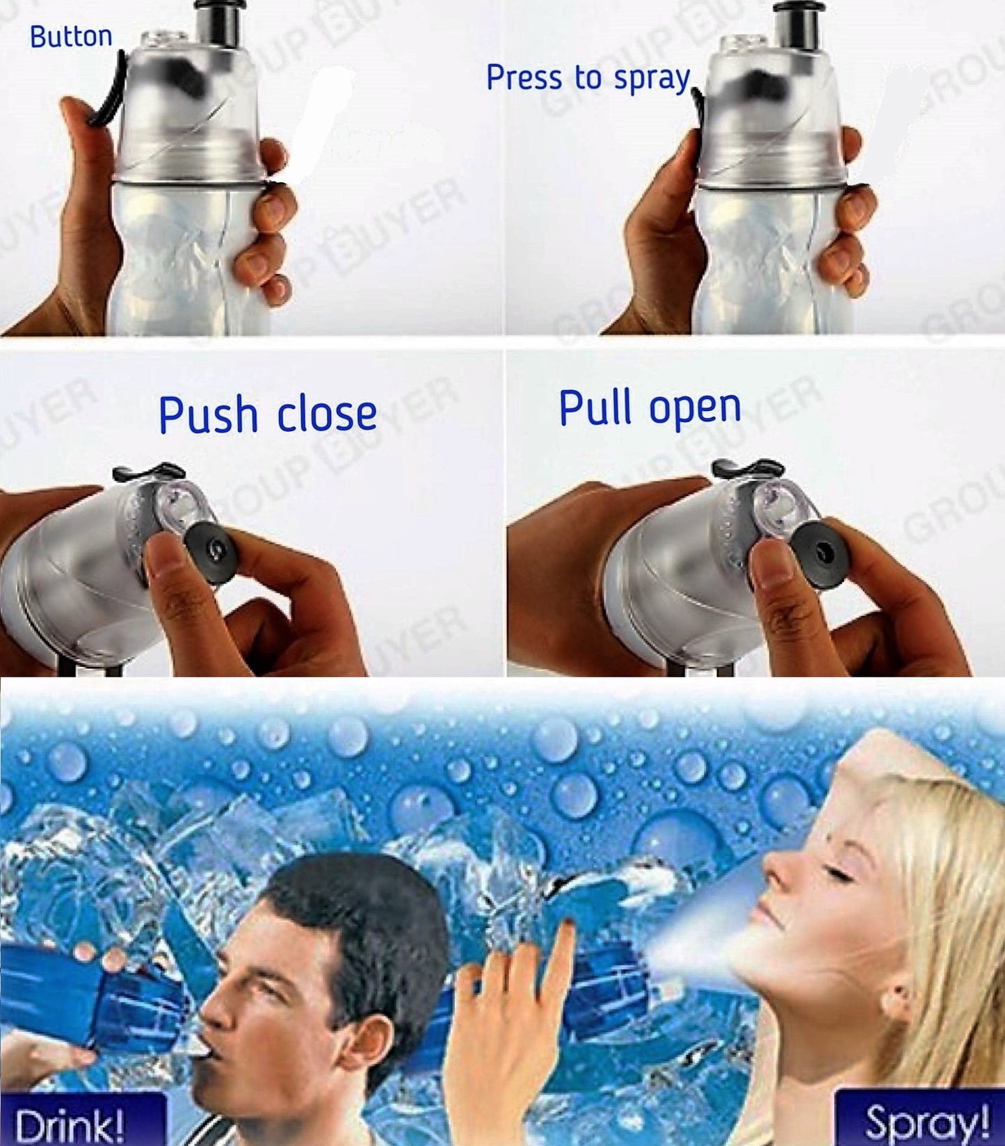 Spray Water Bottle