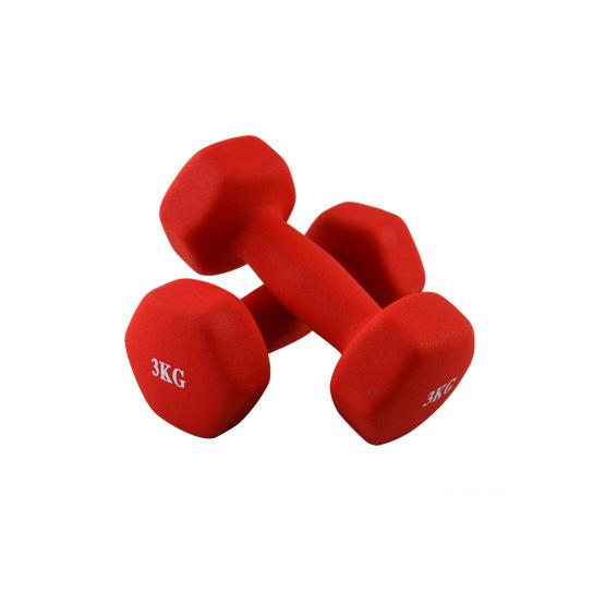 1Kg,1.5Kg,2Kg,2.5Kg,3Kg Neoprene coated Dumbbells Set