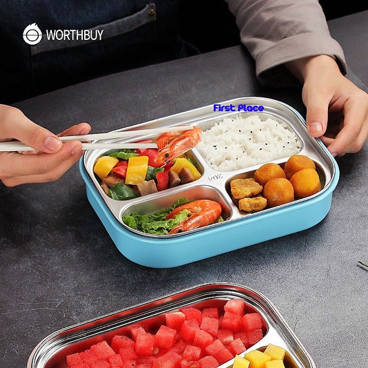 Japanese Style Thermal Lunch Box with 4 Compartments