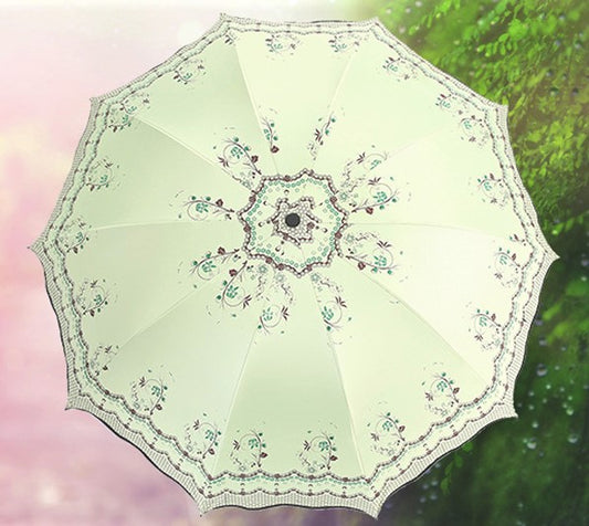 Umbrella with Lotus Leaf Lace pattern