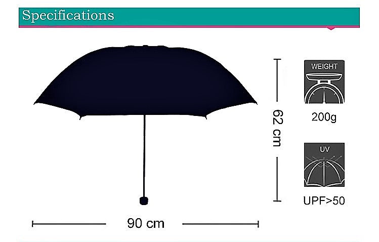 Umbrella with flower pattern