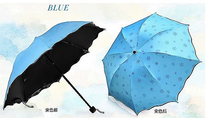 Umbrella with flower pattern