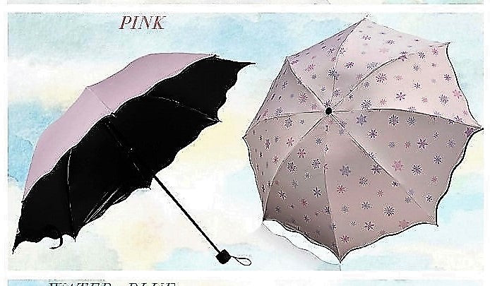 Umbrella with flower pattern