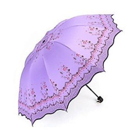 Umbrella with Lotus Leaf Lace pattern