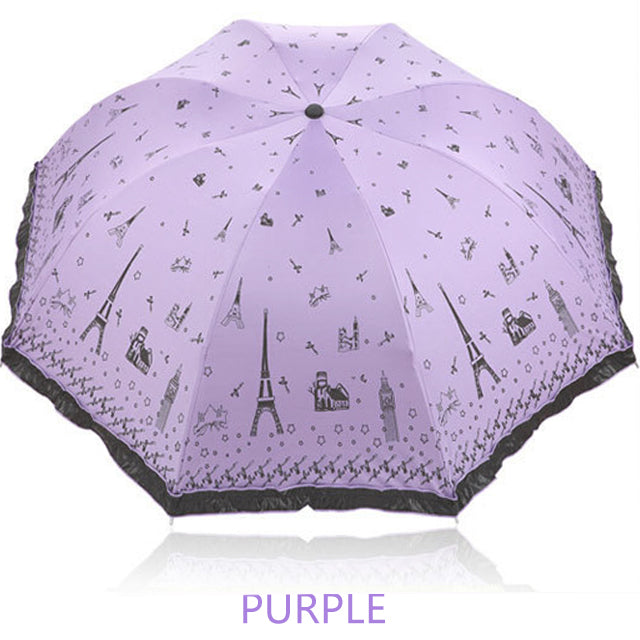 Umbrella  with Tower Lace pattern