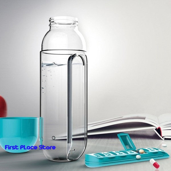 Water Bottle with Pill case