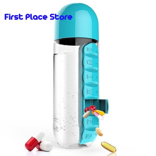 Water Bottle with Pill case