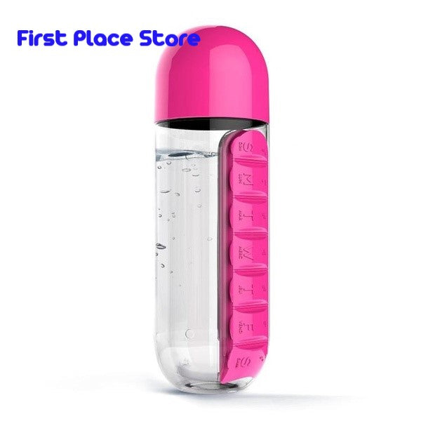 Water Bottle with Pill case