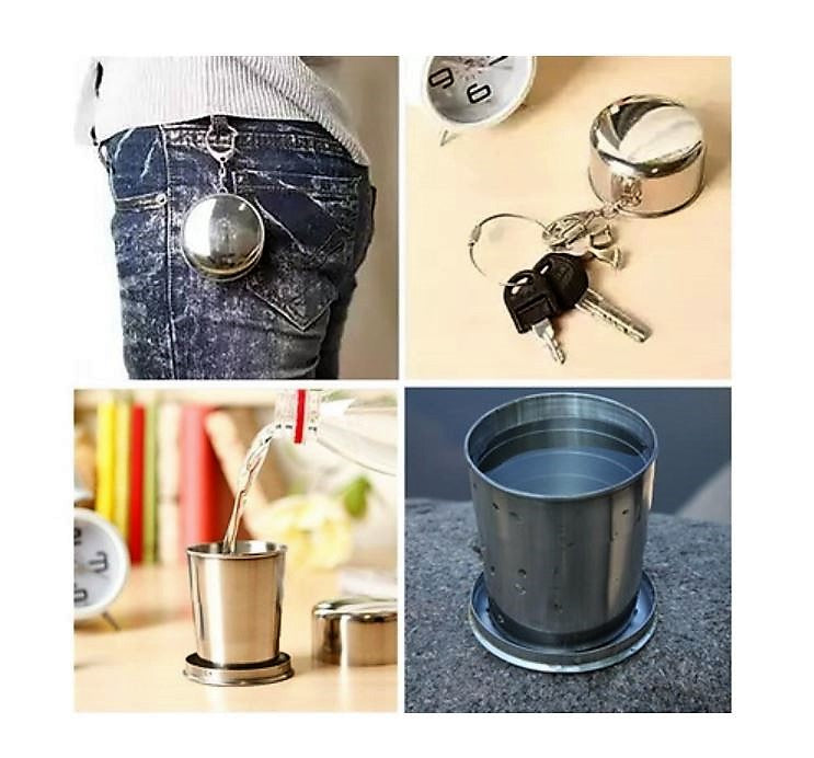 Stainless Steel Foldable Cup for Travel/Camping